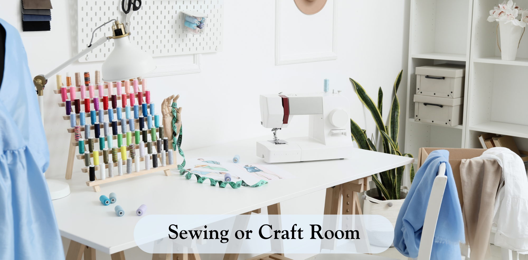 custom deigned and built craftroom/sewing room from Neatly Dunn Custom Spaces in Greenville